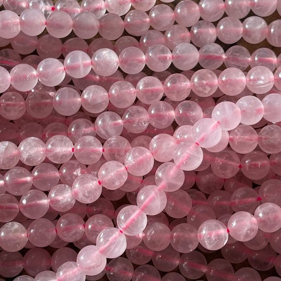 Wild River Creations Other - Natural Pink Quartz Round Bead Strand - 4mm - 6mm - 8mm